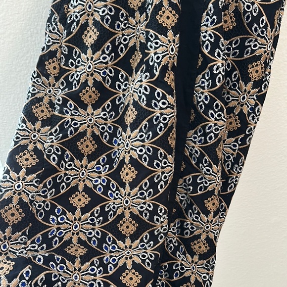 Elegant Anthropologie cutwork column Patterned Dress - Picture 7 of 7